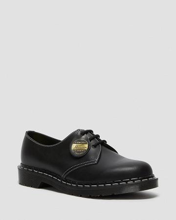 Zapatos Oxford Dr Martens 1461 Made in England Cavalier Cuero Mujer Negros | MX 43CTV
